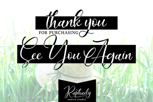 Raphaely Font PNG with transparent background - Preview 6