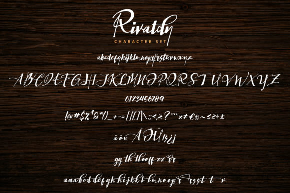Rivaldy Font PNG with transparent background - Preview 5