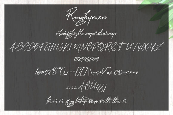 Roughymen Font PNG with transparent background - Preview 5
