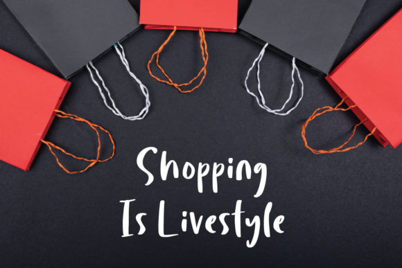 Shopping Notes Font PNG with transparent background - Preview 3