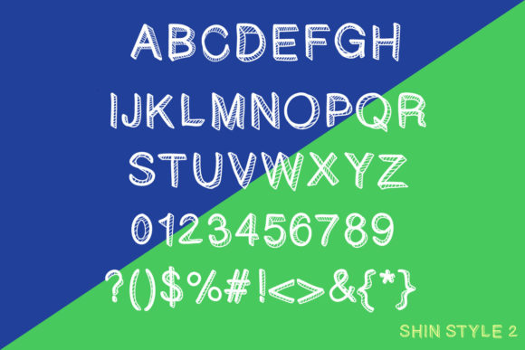 3D and Box Font - Preview 1