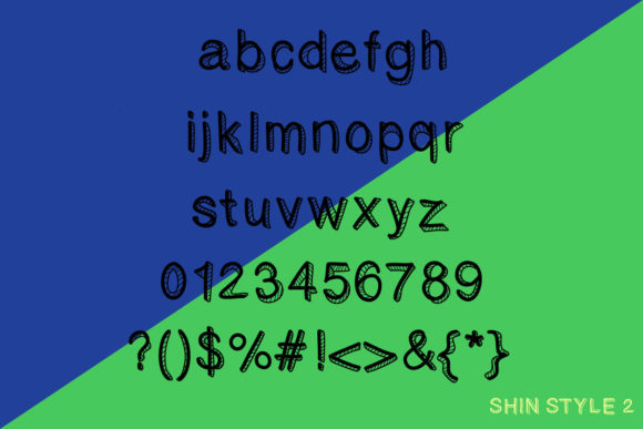 3D and Box Font - Preview 2