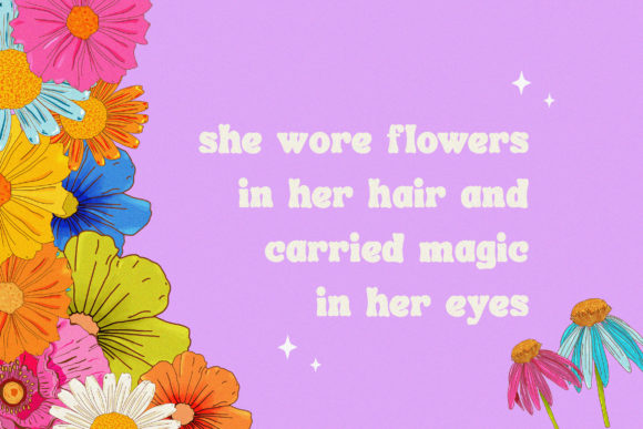 Flower Power Font - Preview 1