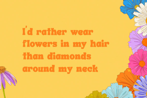 Flower Power Font - Preview 3