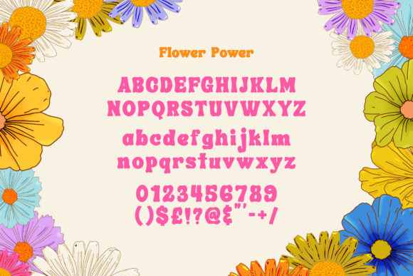 Flower Power Font - Preview 5