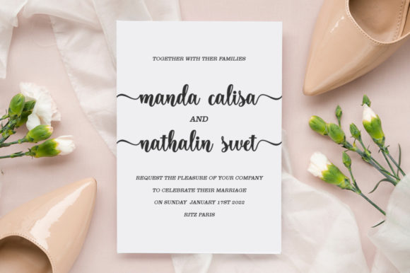 Hello Mangolin Font PNG with transparent background - Preview 2
