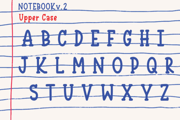 Notebook V.2 Font PNG with transparent background - Preview 1