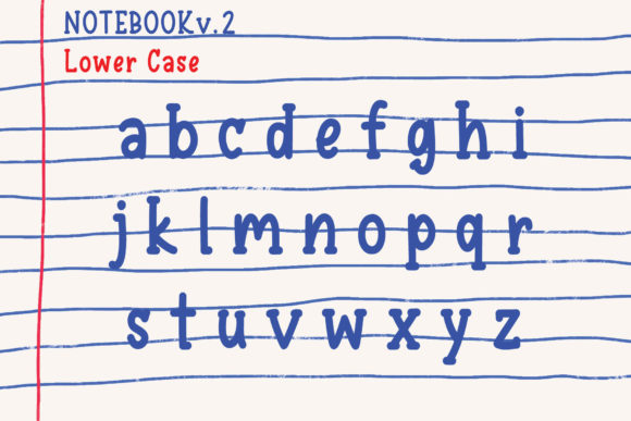 Notebook V.2 Font PNG with transparent background - Preview 2