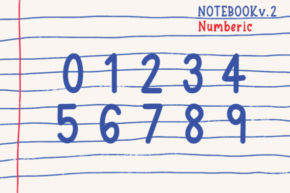 Notebook V.2 Font PNG with transparent background - Preview 3