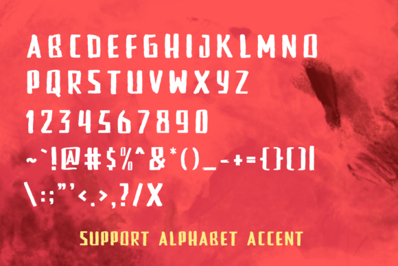 Rookie Punk Font PNG with transparent background - Preview 2
