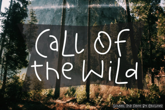 School Trip Font PNG with transparent background - Preview 1