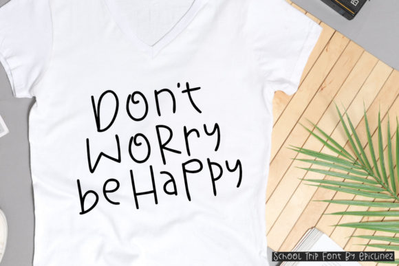 School Trip Font PNG with transparent background - Preview 2
