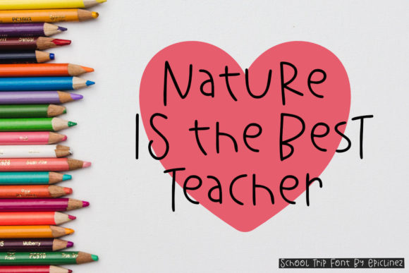 School Trip Font PNG with transparent background - Preview 4
