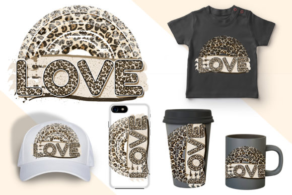 Mama Rainbow Leopard Love Png Graphic Illustrations By LerVik