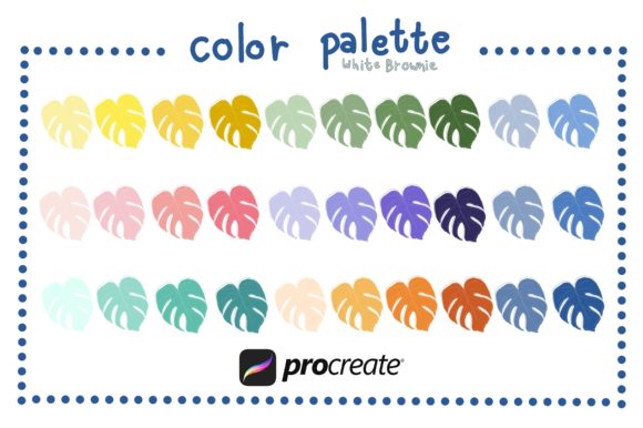 Procreate - Summer Smile Color Palette Graphic Brushes By WhiteBrownie