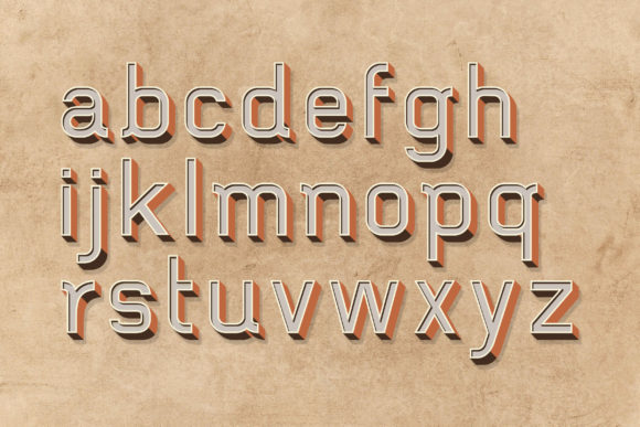 3d Retro Font - Preview 5