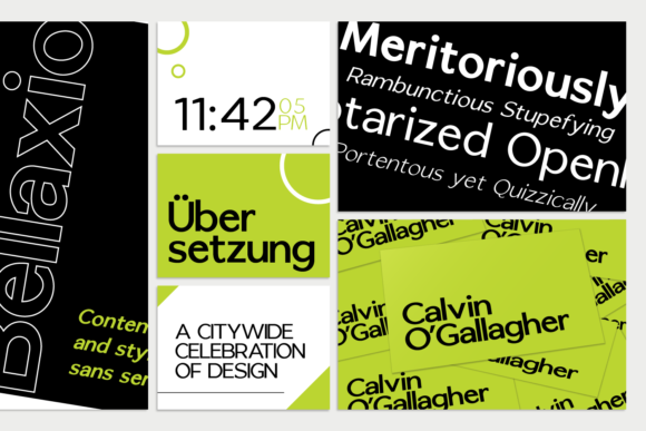 Bellaxio Sans Font - Preview 2