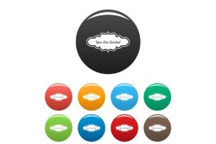 Call Label Icons Set Color Vector Graphic by anatolir56 · Creative Fabrica