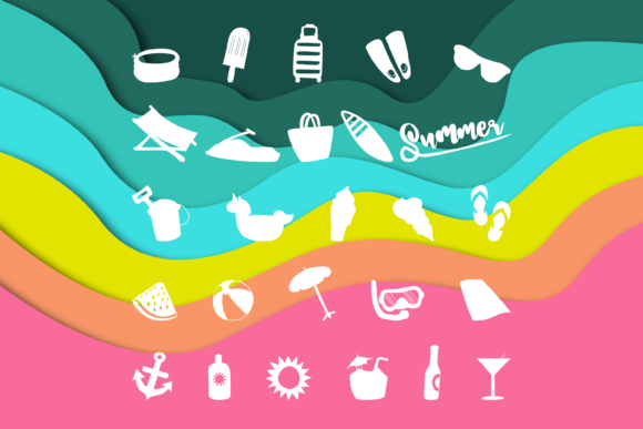 Enjoy Summer Trio Font PNG with transparent background - Preview 3