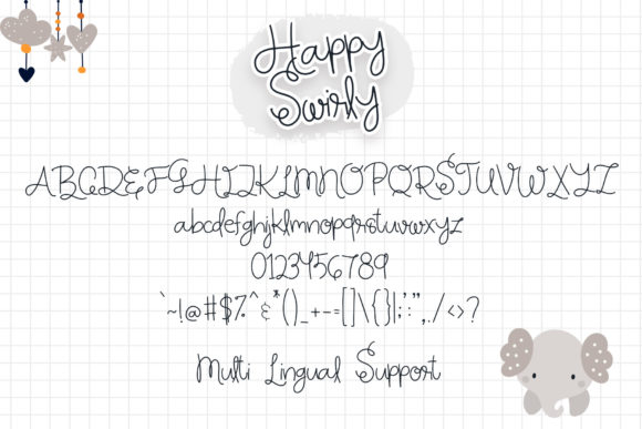 Happy Swirly Font - Preview 4