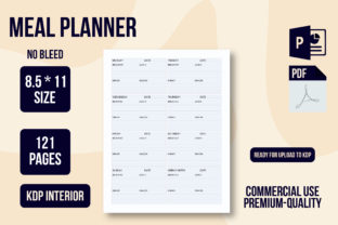 Meal Planner for Kdp Graphic by Graphic_hero · Creative Fabrica