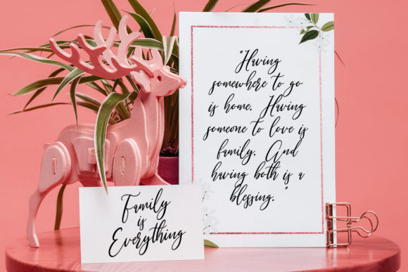 Mondayslove Font PNG with transparent background - Preview 1