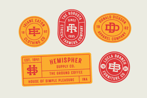Monogram Holder Font PNG with transparent background - Preview 1