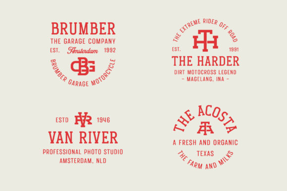 Monogram Holder Font PNG with transparent background - Preview 4