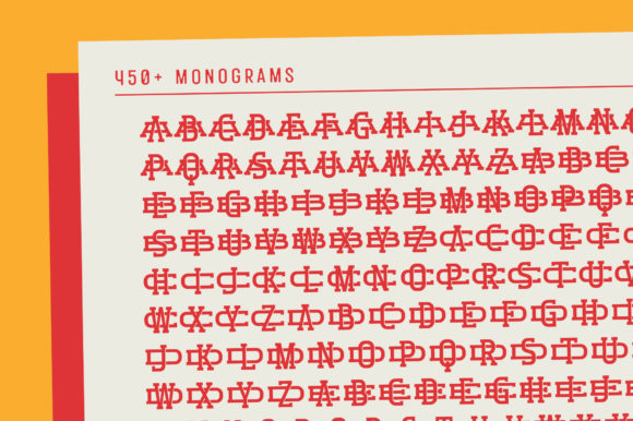 Monogram Holder Font PNG with transparent background - Preview 5