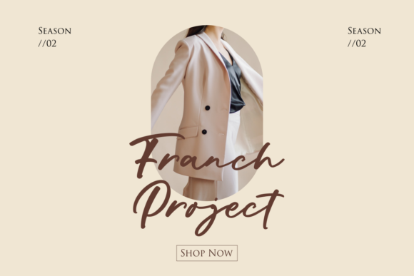 Parisian Packaging Font PNG with transparent background - Preview 2