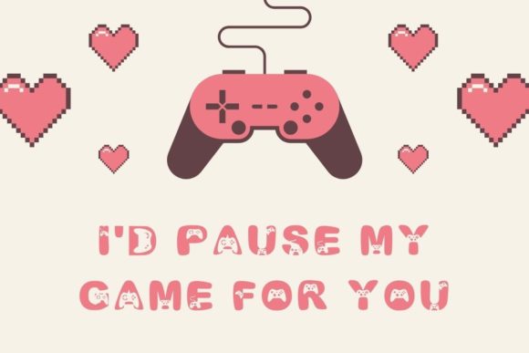 Play Game Font PNG with transparent background - Preview 1