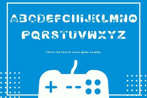 Play Game Font PNG with transparent background - Preview 4