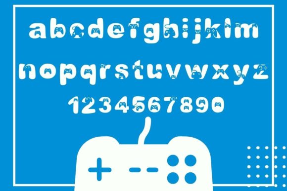 Play Game Font PNG with transparent background - Preview 5