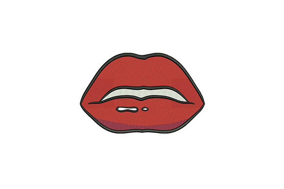 Red Woman Lips