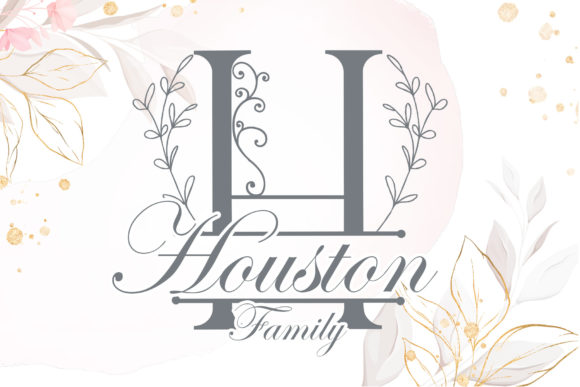 Simple Leaves Monogram Font font preview - 1