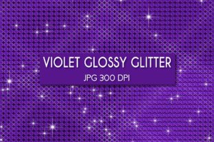 Violet Glossy Glitter Digital Paper Graphic by Rizu Designs · Creative ...
