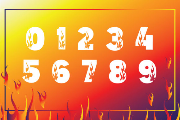 Fire Flame Trio Font - Preview 1