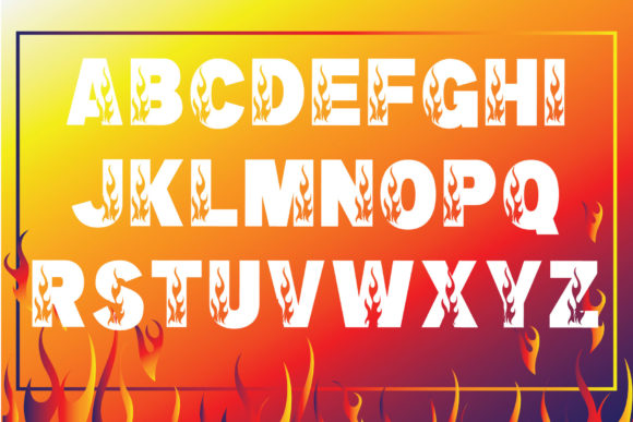 Fire Flame Trio Font - Preview 2