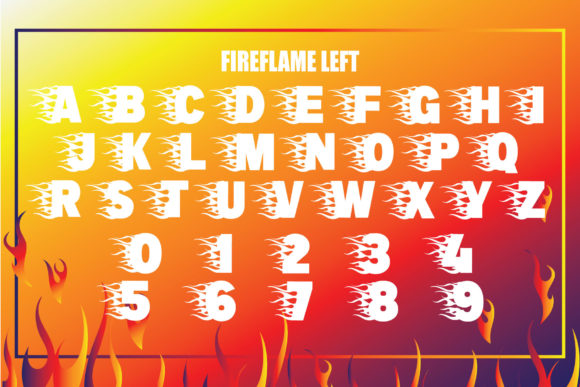 Fire Flame Trio Font - Preview 4