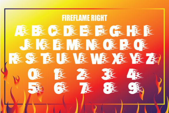 Fire Flame Trio Font - Preview 5