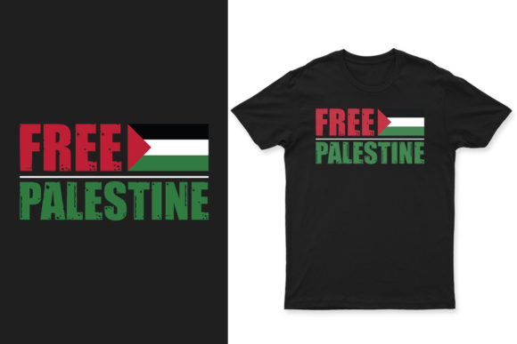 Free Palestine Vector T-shirt Design Afbeelding Afdruk Sjablonen Door Emamul Hossen