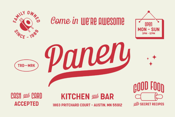 Gendis Font PNG with transparent background - Preview 5