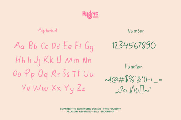Kodomo Handwritten Font PNG with transparent background - Preview 1