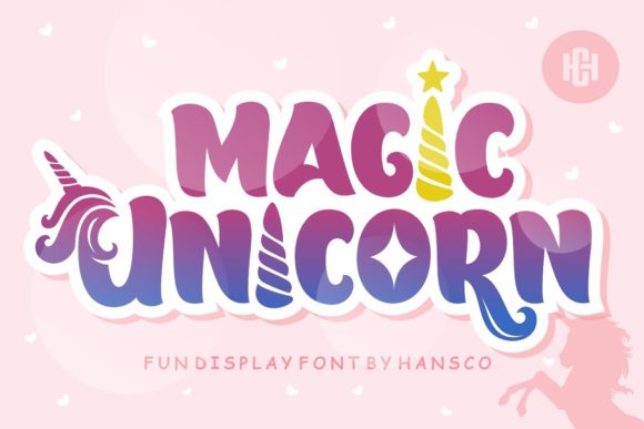 Magic Unicorn Display Font By HansCo
