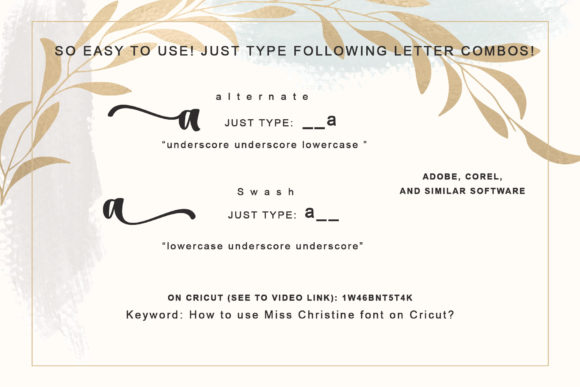 Miss Christine Font font preview - 6