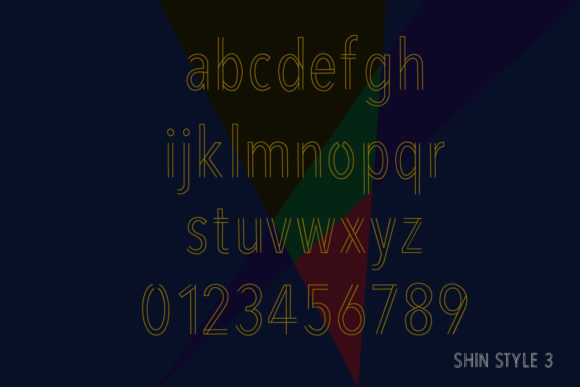 Parallel Lines Font PNG with transparent background - Preview 1