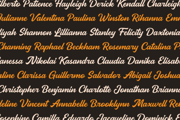 Pierce Jameson Font PNG with transparent background - Preview 4