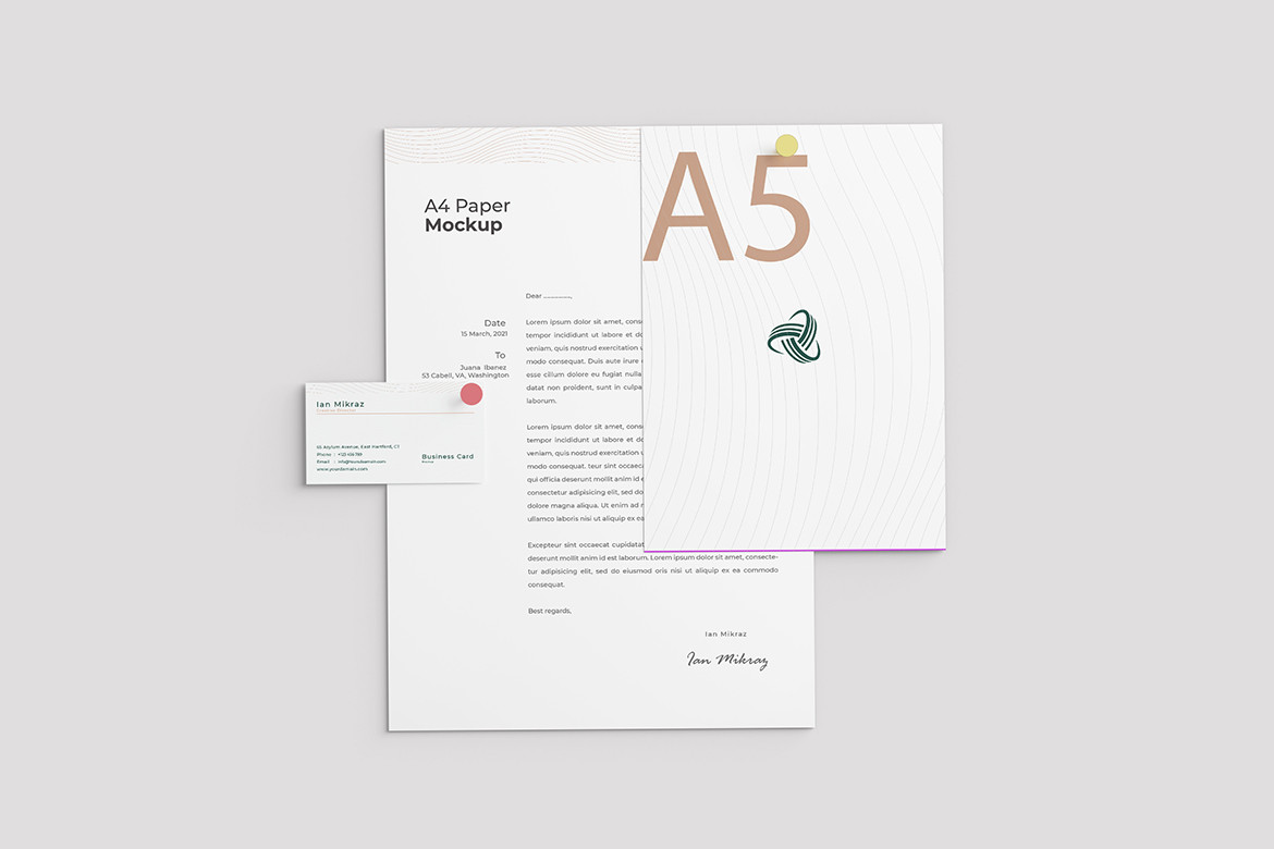 Simple Stationery Mockup Graphic by Ian Mikraz · Creative Fabrica