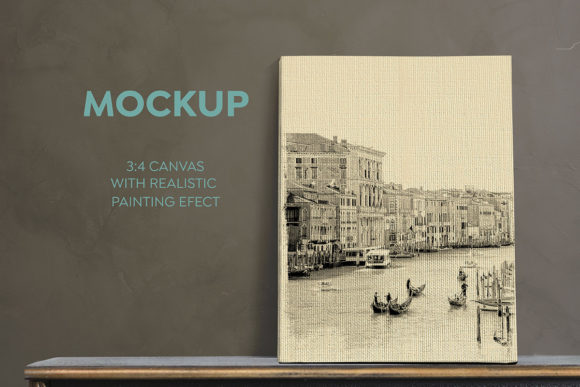Venice Canvas Paint Mockup