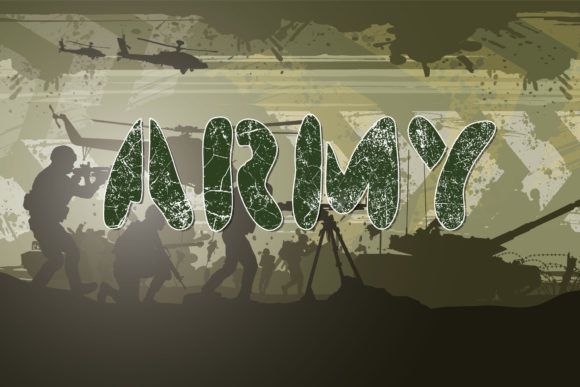 Army Font - Preview 4